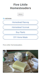 Mobile Screenshot of littlehomesteaders.com